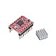 A4988 Moduł sterownika silnika krokowego z radiatorem do drukarki 3d Reprap (opakowanie 5 sztuk)