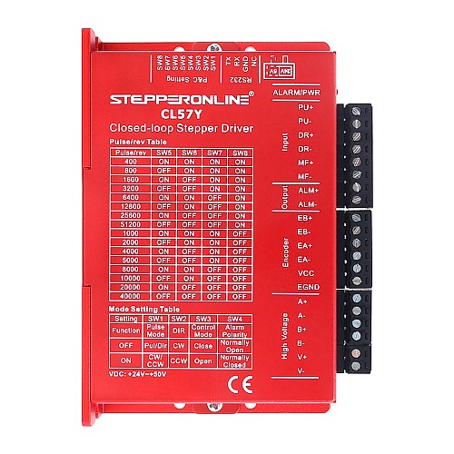 YS Series 1 Oś Closed Loop Silnika Krokowego CNC Kit V2.0 1,20Nm(169,93oz.in) Silnik Nema 23 i Sterownik - 1-CL57Y-S12-V20 | StepperOnline