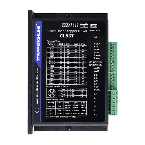 TS Series 3 Axis 9.0Nm(1274.5oz.in) Zestaw krokowy Nema 34 z zamkniętą pętlą z zasilaczem