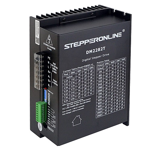 Cyfrowy sterownik krokowy 0,5-8,2A 180-240V AC dla silnika krokowego Nema 34,42 Cyfrowy sterownik krokowy 0,5-8,2A 180-240V AC dla silnika krokowego Nema 34,42