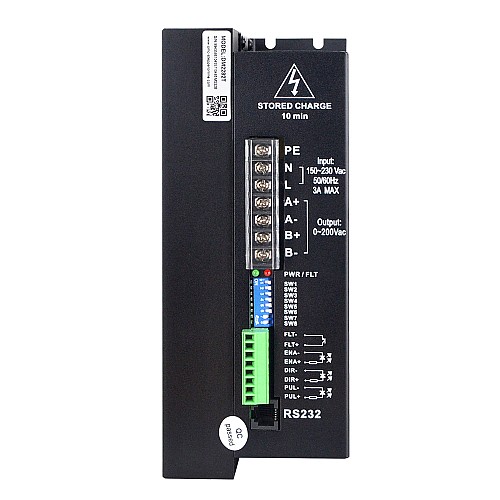 Cyfrowy sterownik krokowy 0,5-8,2A 180-240V AC dla silnika krokowego Nema 34,42 Cyfrowy sterownik krokowy 0,5-8,2A 180-240V AC dla silnika krokowego Nema 34,42