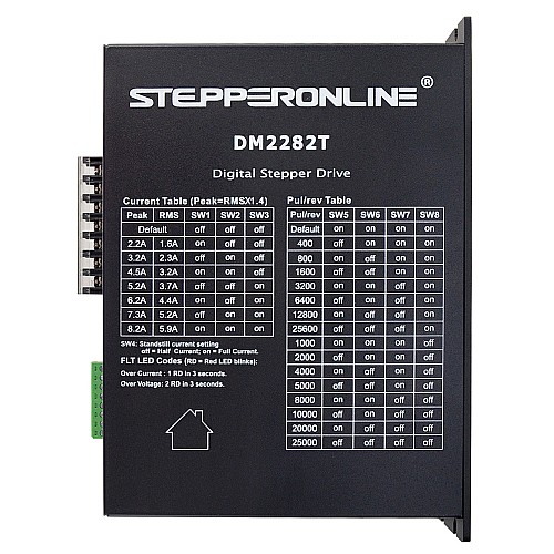 Cyfrowy sterownik krokowy 0,5-8,2A 180-240V AC dla silnika krokowego Nema 34,42 Cyfrowy sterownik krokowy 0,5-8,2A 180-240V AC dla silnika krokowego Nema 34,42