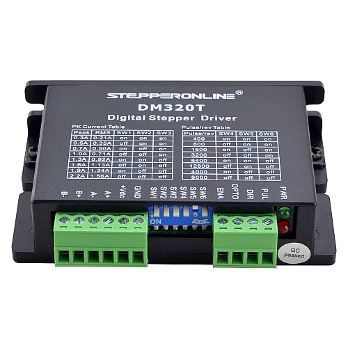 Cyfrowy sterownik krokowy 0,3-2,2A 10-30VDC dla silnika krokowego Nema 8, 11, 14, 16, 17 Cyfrowy sterownik krokowy 0,3-2,2A 10-30VDC dla silnika krokowego Nema 8, 11, 14, 16, 17