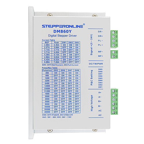 Zestaw z silnikiem krokowym Nema 34 12Nm Pojedynczy wałek wpustowy do maski na twarz i - 34KIT-120S | StepperOnline