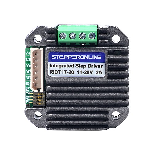 Zintegrowany sterownik silnika krokowego 0,6-2,0A 11-28V DC Ultra cicha wersja dla silnika krokowego NEMA 17 - ISDT17-20 | StepperOnline UK