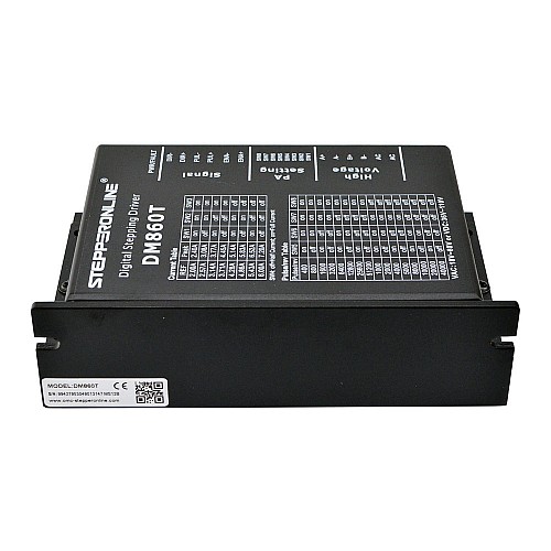 Cyfrowy sterownik krokowy 2.4-7.2A 18-80VAC lub 24-110VDC dla silnika Nema 34 - DM860T | StepperOnline Cyfrowy sterownik krokowy 2.4-7.2A 18-80VAC lub 24-110VDC dla silnika Nema 34 - DM860T | StepperOnline