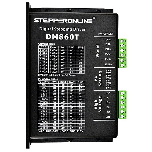 4-osiowy zestaw routera CNC 4,5Nm(637oz.in) Nema 34 Silnik krokowy i sterownik
