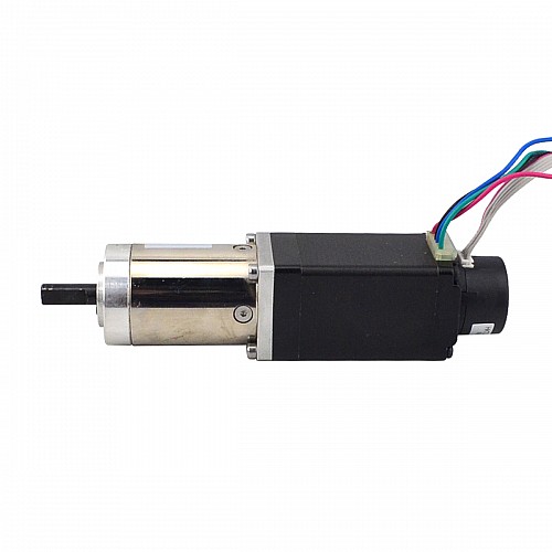 Nema 11 z zamkniętą pętlą z przekładnią krokową L=51mm Przełożenie 51:1 Enkoder 300PPR Nema 11 z zamkniętą pętlą z przekładnią krokową L=51mm Przełożenie 51:1 Enkoder 300PPR