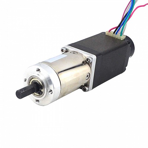 Nema 11 z zamkniętą pętlą z przekładnią krokową L=51mm Przełożenie 51:1 Enkoder 300PPR Nema 11 z zamkniętą pętlą z przekładnią krokową L=51mm Przełożenie 51:1 Enkoder 300PPR