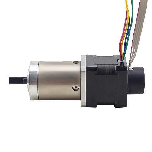 Nema 14 z przekładnią krokową z zamkniętą pętlą L=34mm Przełożenie przekładni 51:1 Enkoder 300PPR Nema 14 z przekładnią krokową z zamkniętą pętlą L=34mm Przełożenie przekładni 51:1 Enkoder 300PPR
