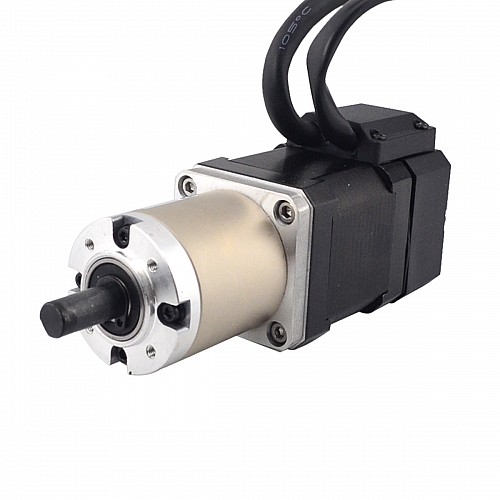 Nema 17 Stepper z zamkniętą pętlą L=48mm Przełożenie przekładni 100:1 Enkoder 1000PPR(4000CPR) Nema 17 Stepper z zamkniętą pętlą L=48mm Przełożenie przekładni 100:1 Enkoder 1000PPR(4000CPR)