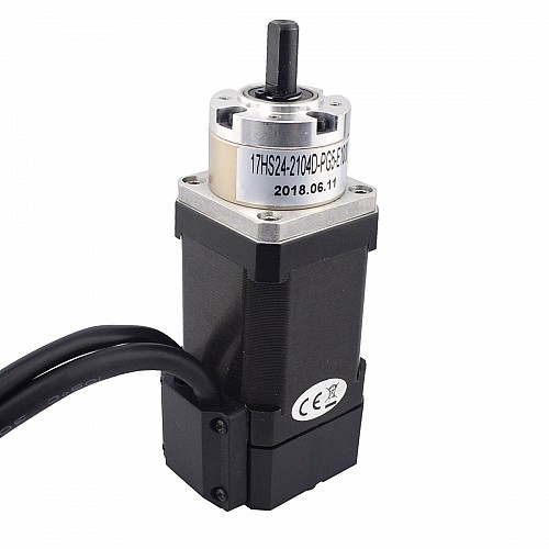 Nema 17 z zamkniętą pętlą z przekładnią krokową L=60mm Gear Raio 5:1 Enkoder 1000PPR(4000CPR)