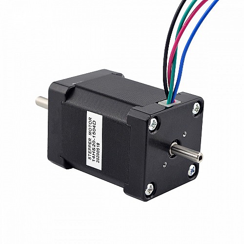 Podwójny wał Nema 14 Bipolar 1,8deg 40Ncm(56,64oz.in) 1,5A 35,2x35,2x52mm 4 przewody Podwójny wał Nema 14 Bipolar 1,8deg 40Ncm(56,64oz.in) 1,5A 35,2x35,2x52mm 4 przewody