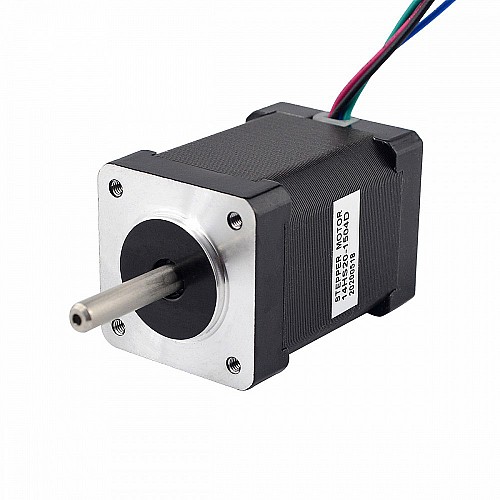 Podwójny wał Nema 14 Bipolar 1,8deg 40Ncm(56,64oz.in) 1,5A 35,2x35,2x52mm 4 przewody Podwójny wał Nema 14 Bipolar 1,8deg 40Ncm(56,64oz.in) 1,5A 35,2x35,2x52mm 4 przewody
