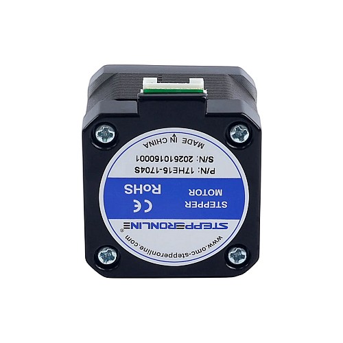 Silnik krokowy bipolarny Nema 17 42Ncm(59,48 oz.in) 1,7A 42x42x37,5mm 4 przewody z kablem 1 m i złączem - 17HE15-1704S | StepperOnline