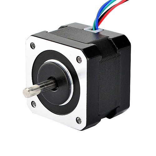 Podwójny wał Nema 17 Dwubiegunowy 1,8deg 26Ncm(36,82oz.in) 0,4A 42x34 mm 4 przewody