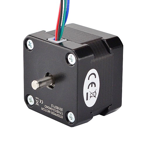 Podwójny wał Nema 17 Dwubiegunowy 1,8deg 26Ncm(36,82oz.in) 0,4A 42x34 mm 4 przewody