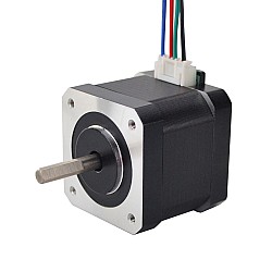 Nema 17 Bipolarny 45Ncm(63,74oz.in) 1,5A 42x42x40mm 4 przewody ze złączem pinowym 1m
