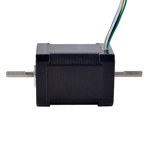 Podwójny wał Nema 17 Dwubiegunowy 1,8deg 65Ncm(92oz.in) 1,2A 42x42x60 mm 6 przewodów