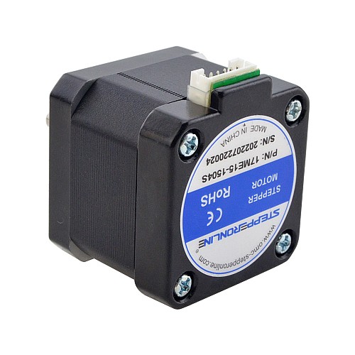Seria E Nema 17 Dwubiegunowy 0,9deg 30Ncm(42,48oz.in) 1,5A 42x42x38 mm 4 przewody Seria E Nema 17 Dwubiegunowy 0,9deg 30Ncm(42,48oz.in) 1,5A 42x42x38 mm 4 przewody