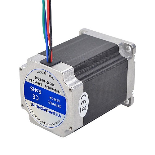 3 szt. Seria E Nema 23 dwubiegunowy 1,8deg 1,85Nm(261.98oz.in) 2,8A 4 przewody