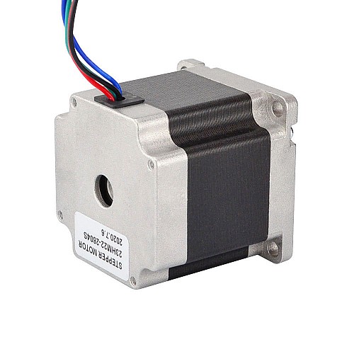 Nema 23 Dwubiegunowy 0,9deg 1,26Nm(178,4oz.in) 2,8A 57x57x56 mm 4 przewody Nema 23 Dwubiegunowy 0,9deg 1,26Nm(178,4oz.in) 2,8A 57x57x56 mm 4 przewody