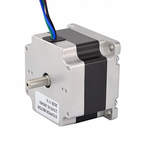 Podwójny wał Nema 23 bipolarny 1,8deg 0,55Nm(77.88oz.in) 2,8A 57x57x41 mm 4 przewody