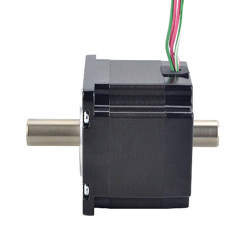 Silnikz podwójnym wałem Nema 23 z wałem drążonym Bipolarny 0,78Nm(110,5oz.in) 2,0A