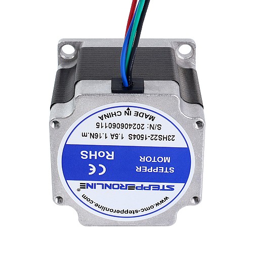 Nema 23 Dwubiegunowy 1,8deg 1,16Nm(164,3oz.in) 1,5A 57x57x56 mm 4 przewody