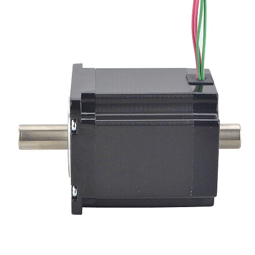 Silnikz podwójnym wałem Nema 23 z wałem drążonym Bipolarny 1,45Nm(205,38oz.in) 2,0A