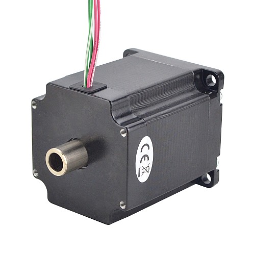 Silnikz podwójnym wałem Nema 23 z wałem drążonym Bipolarny 1,45Nm(205,38oz.in) 2,0A
