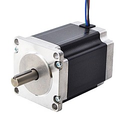Silnik krokowy Nema 23 1,9Nm(269oz.in) z wałem 9mm do reduktora prędkości przekładni ślimakowej NmRV30