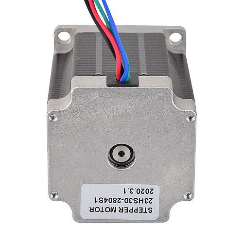 Nema 23 bipolarny 1.85Nm(261.98oz.in) 2,8A 57x57x76mm 4 przewody Φ6mm wałek