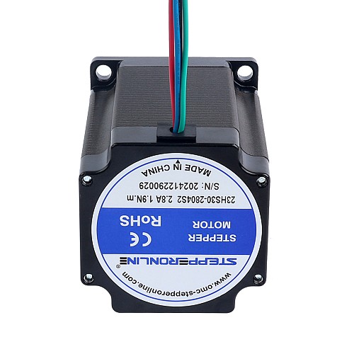 Nema 23 bipolarny 1,9Nm(269,06oz.in) 2,8A 57x57x76mm 4 przewody Φ8mm wałek - 23HS30-2804S2 | StepperOnline