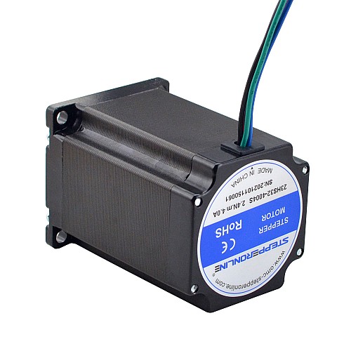Nema 23 Silnik krokowy 2,4Nm(339,87oz.in) 4A 57x57x82mm 8mm Wał 4 przewody