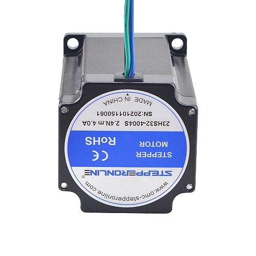 Nema 23 Silnik krokowy 2,4Nm(339,87oz.in) 4A 57x57x82mm 8mm Wał 4 przewody