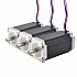 3 szt. Seria E Nema 23 Bipolarny 1,8 stopnia 3,0Nm(425oz.in) 4,2A 57x57x113mm 4 przewody