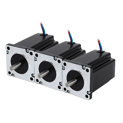 3 szt. Podwójny wałek Nema 23 bipolarny 3,1Nm(439oz.in) 3,5A 60x60x88mm 4 przewody - 3-24HS34-3504D | StepperOnline