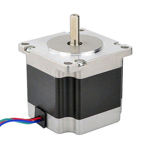 Nema 23 Dwubiegunowy 0,9deg 1,26Nm(178,4oz.in) 2,8A 57x57x56 mm 4 przewody Nema 23 Dwubiegunowy 0,9deg 1,26Nm(178,4oz.in) 2,8A 57x57x56 mm 4 przewody