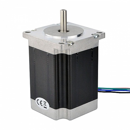 Nema 23 bipolarny 1.85Nm(261.98oz.in) 2,8A 57x57x76mm 4 przewody Φ6mm wałek
