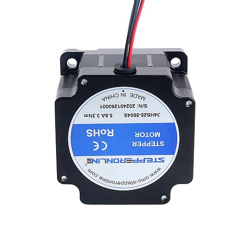 Silnik krokowy Nema 34 serii S Bipolarny 1,8 stopnia 3,3Nm (467,32oz.in) 5,6A 86x86x64mm 4 przewody