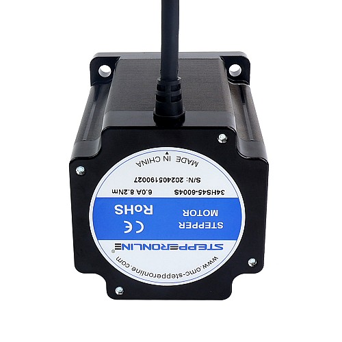 Silnik krokowy Nema 34 z serii S Bipolarny 1,8deg 8,2Nm(1161,45oz.in) 6,0A 4 przewody Silnik krokowy Nema 34 z serii S Bipolarny 1,8deg 8,2Nm(1161,45oz.in) 6,0A 4 przewody