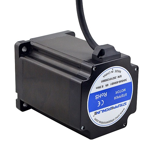 Silnik krokowy Nema 34 z serii S 8,5Nm(1204oz.in) 14mm wał wpustowy 1 m kabel Silnik krokowy Nema 34 z serii S 8,5Nm(1204oz.in) 14mm wał wpustowy 1 m kabel