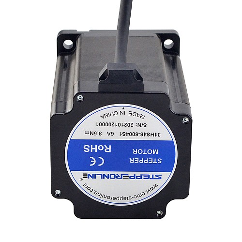 Silnik krokowy Nema 34 z serii S 8,5Nm(1204oz.in) 14mm wał wpustowy 1 m kabel Silnik krokowy Nema 34 z serii S 8,5Nm(1204oz.in) 14mm wał wpustowy 1 m kabel