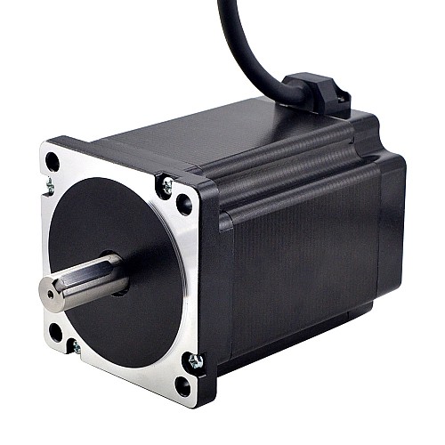 Silnik krokowy Nema 34 z serii S 8,5Nm(1204oz.in) 14mm wał wpustowy 1 m kabel Silnik krokowy Nema 34 z serii S 8,5Nm(1204oz.in) 14mm wał wpustowy 1 m kabel