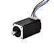 Podwójny wał Nema 8 bipolarny 4Ncm(5,7oz.in) 0,6A 20x20x38mm 4 przewody