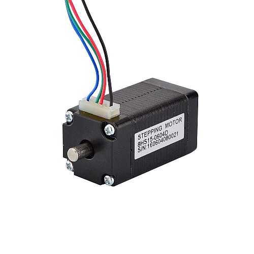 Podwójny wał Nema 8 bipolarny 4Ncm(5,7oz.in) 0,6A 20x20x38mm 4 przewody