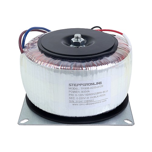 900VA Jednofazowy Transformator Toroidalny 120VAC do 220VAC 4,10A 50/60Hz - TR900-A220-A120 | StepperOnline
