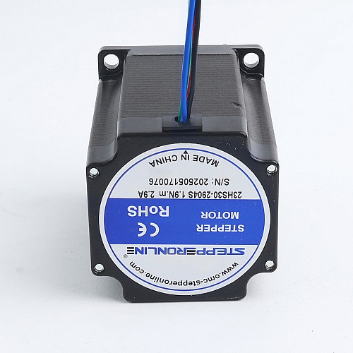 Używane produkty - Krótki wał Nema 23 Bipolarny 1,89Nm(267,65oz.in) 2,9A 57x57x76,5mm 4 przewody - 23HS30-2904S-USED | StepperOnline