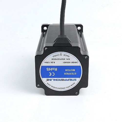 Używane produkty - Silnik krokowy Nema 34 serii S 13,0Nm(1841oz.in) Wał wpustowy 14mm, kabel 1m - 34HS61-6004S1-USED | StepperOnline